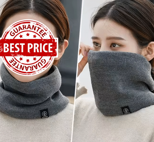 Écharpe Snood unisexe en cachemire solide pour hommes et femmes, anneau de cou 2